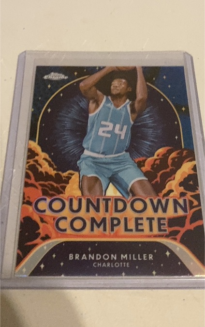 2024-25 Topps Chrome #CC-5 Brandon Miller Countdown Complete — front