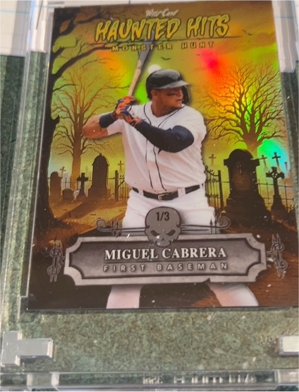 2025 Wild Card Haunted Hits Monster Hunt #Miguel Cabrera 1/3 — front
