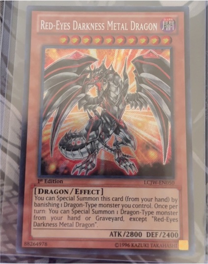 1996 Yu-Gi-Oh! LCJW-EN050 Red-Eyes Darkness Metal Dragon — front