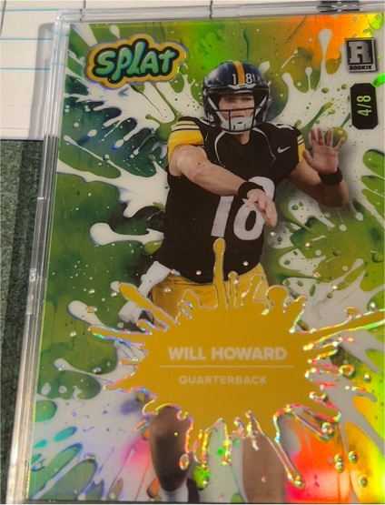 2025 Wild Card Splat Red #SBRED02-WH Will Howard — front