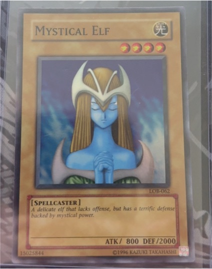 1996 Yu-Gi-Oh! LOB-062 Mystical Elf — front