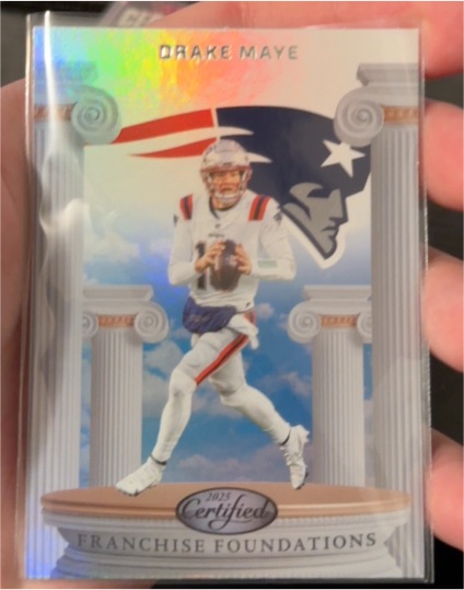 2025 Panini Certified Franchise Foundations #Drake Maye — front