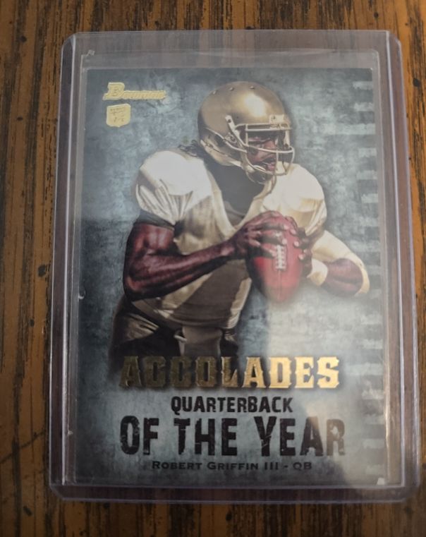 2012 Bowman Accolades #BAC-RG2 Robert Griffin III Rookie Baylor Bears — front