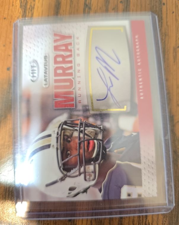 2013 Sage Hit #A128 Latavius Murray Rookie Auto — front