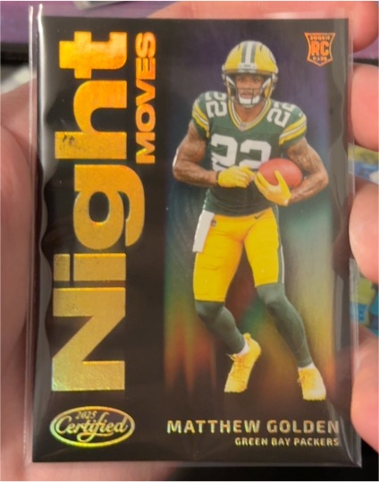 2025 Panini Certified Night Moves #Matthew Golden — front