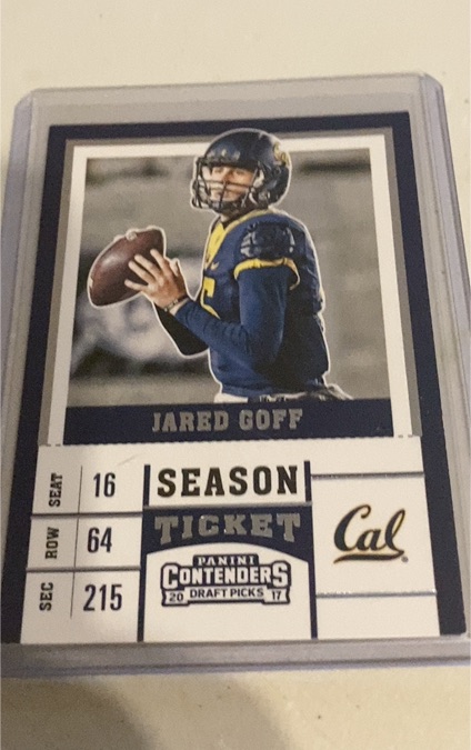 2017 Panini Contenders Draft Picks #46 Jared Goff — front