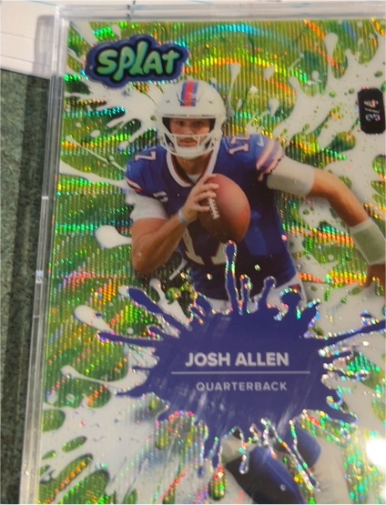 2025 Wild Card Splat #SPLAT Josh Allen — front