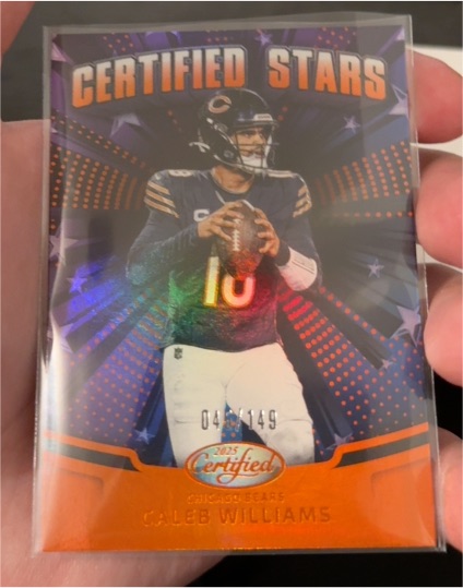 2025 Panini Certified Certified Stars #CST-CWS Caleb Williams — front
