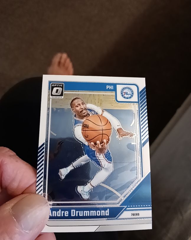 2024-25 Donruss Optic #221 Andre Drummond Purple Prizm — front