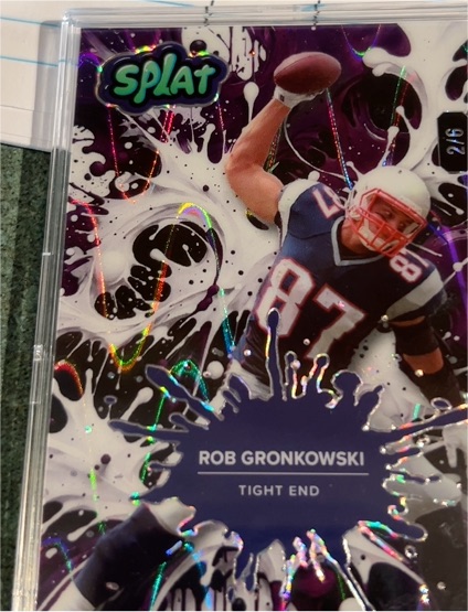 2025 Wild Card Splat #SBPNK03-RG Rob Gronkowski — front