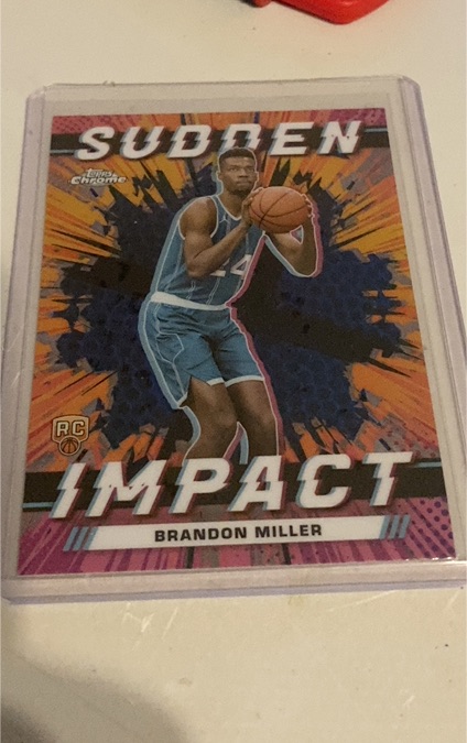 2023-24 Topps Chrome #SI-2 Brandon Miller Sudden Impact Rookie — front