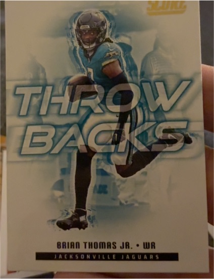 2025 Score #8 Brian Thomas Jr. Throwbacks — front