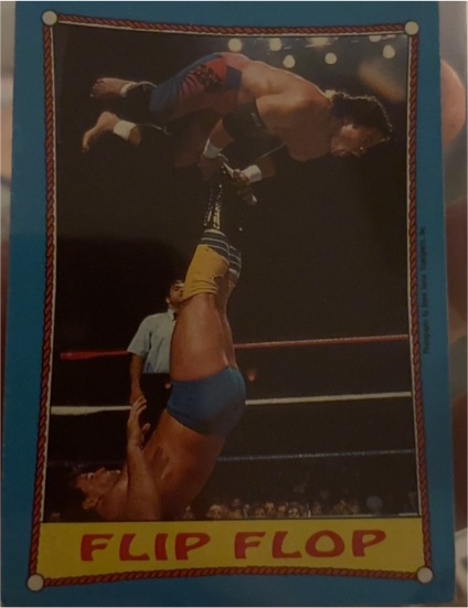 1987 Topps WWF #29 Flip Flop — front