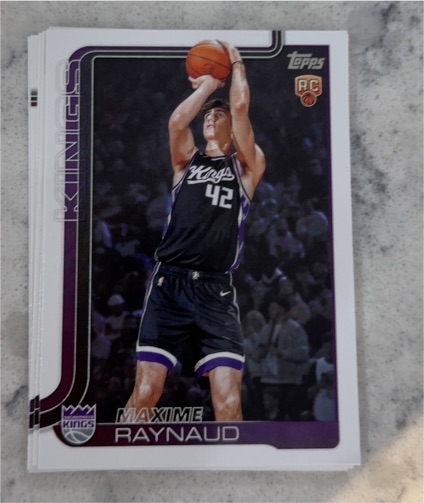 2025-26 Topps #243 Maxime Raynaud — front