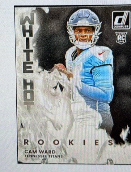 2025 Panini Donruss White Hot Rookies #WHR-CMW Cam Ward — front