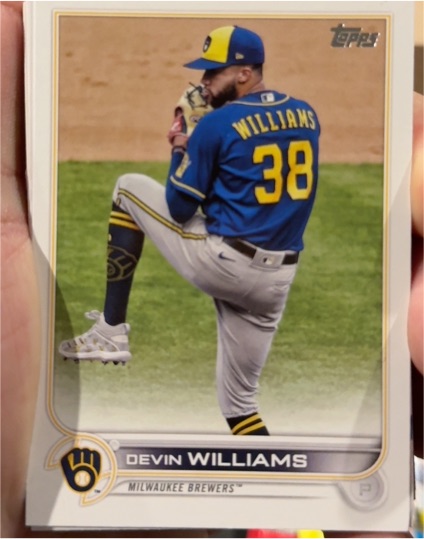 2022 Topps #26 Devin Williams — front