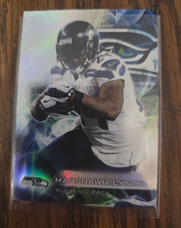 2015 Topps Platinum #91 Marshawn Lynch — front