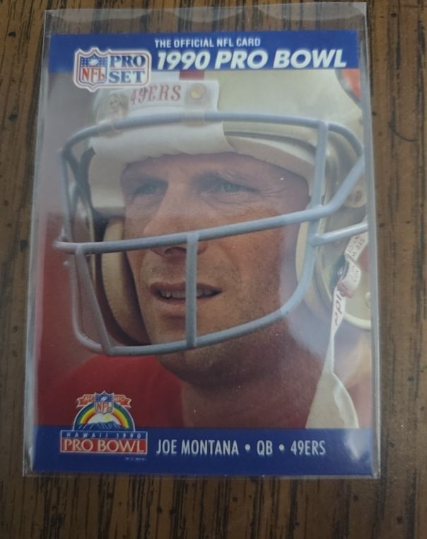 1990 Pro Set #408 Joe Montana Pro Bowl 49ers — front
