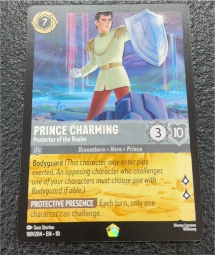 2023 Lorcana #189 Prince Charming Protector of the Realm — front