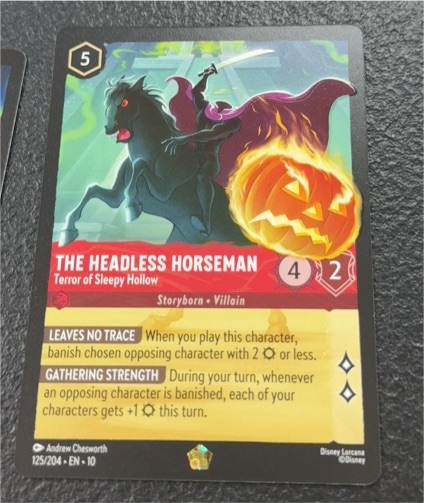 Disney Lorcana 125/204 The Headless Horseman Terror of Sleepy Hollow — front