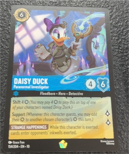 Lorcana Set 10 #154 Daisy Duck Paranormal Investigator — front