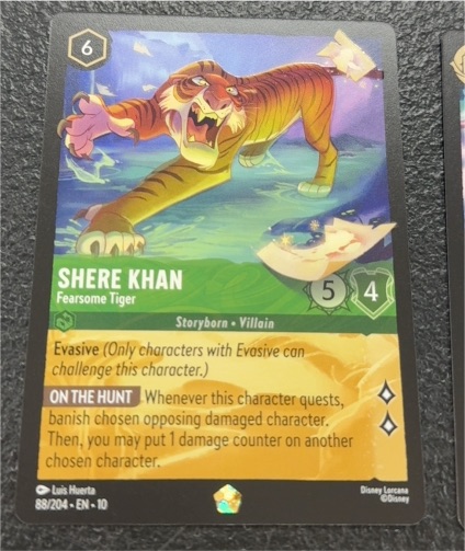 2025 Lorcana #88/204 Shere Khan Fearsome Tiger — front