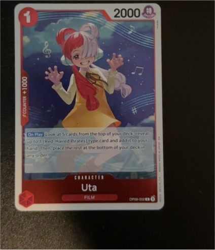 One Piece Card Game OP09-002 Uta — front