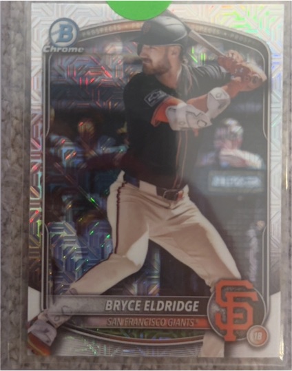 2025 Bowman Chrome #BCP-180 Bryce Eldridge — front