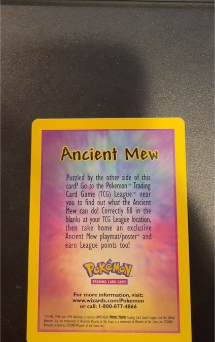 Ancient Mew Pokémon Promo Card — front