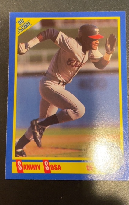 1990 Score #558 Sammy Sosa — front