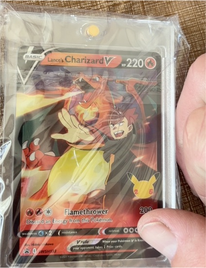 2021 Pokemon Celebrations #SWSH133 Lance's Charizard V — front