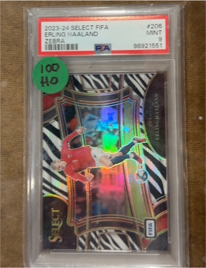 2023-24 Select FIFA #206 Erling Haaland Zebra — front