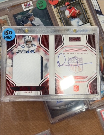 2022 Panini Playbook #PJA-DP Drew Pearson Booklet Jersey Patch Auto — front
