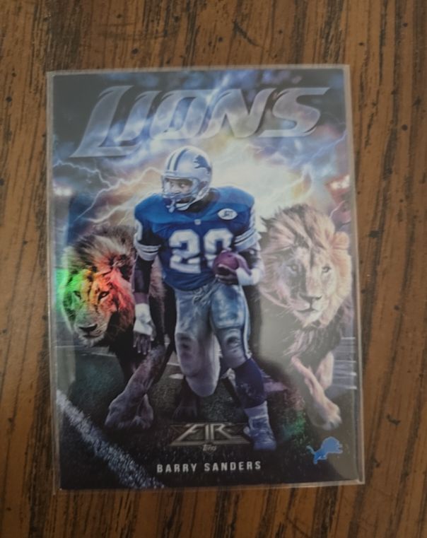 2015 Topps Fire Into the Wild #ITW-BS Barry Sanders — front