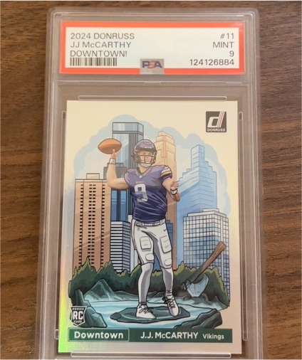 2024 Panini Donruss Downtown! #11 J.J. McCarthy — front