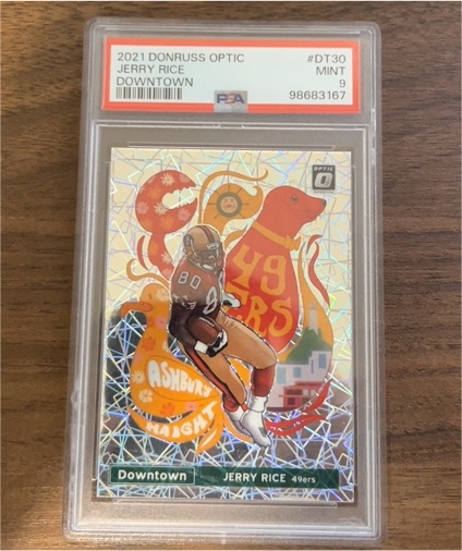 2021 Panini Donruss Optic Downtown #DT30 Jerry Rice — front