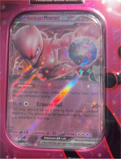 2016 Pokémon TCG Destined Rivals #81 Team Rocket's Mewtwo ex — front