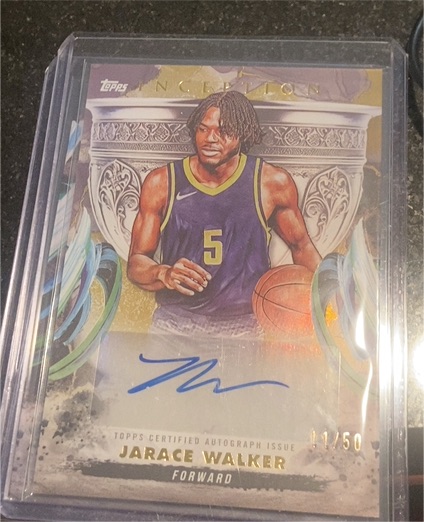 2024 Topps Inception Grail Chasing Signatures #GCS-JW Jarace Walker — front