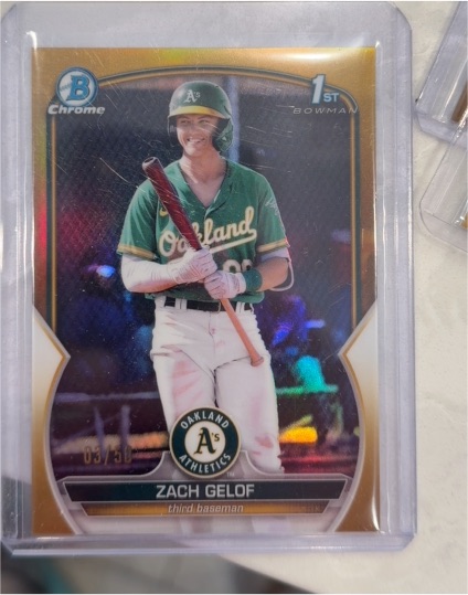 2023 Bowman Chrome #BCP-1 Zach Gelof — front