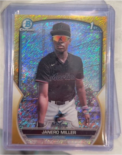 2023 Bowman Chrome #BCP-184 Janero Miller — front