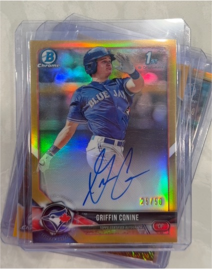 2018 Bowman Chrome Draft #CDA-GC Griffin Conine — front