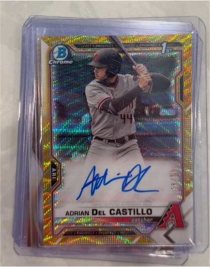 2021 Bowman Chrome #CDA-AD Adrian Del Castillo — front