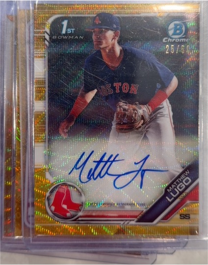 2019 Bowman Chrome #CDA-ML Matthew Lugo — front