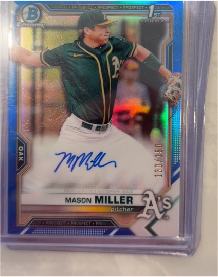 2021 Bowman Chrome #130 Mason Miller — front
