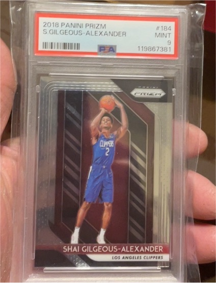 2018 Panini Prizm #184 Shai Gilgeous-Alexander — front