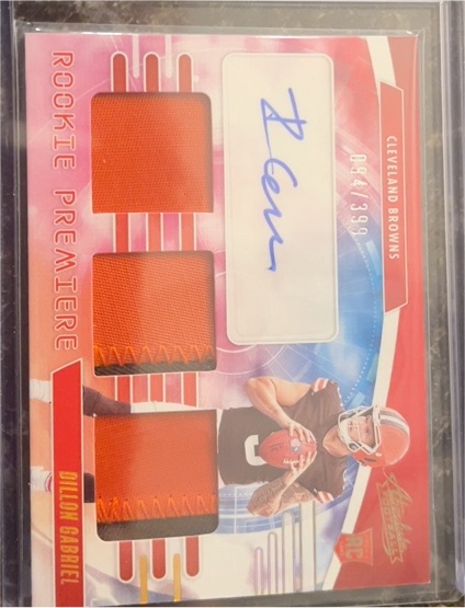 2024 Panini Absolute Rookie Premiere Materials Auto Dillon Gabriel #094/399 — front