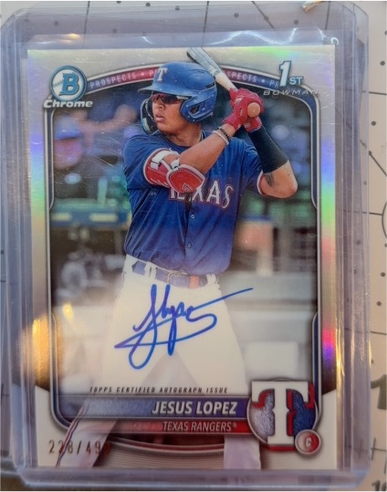 2025 Bowman Chrome #CPA-JLO Jesus Lopez — front