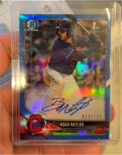 2018 Bowman Chrome Draft Pick Autographs #CDA-NN Noah Naylor — front
