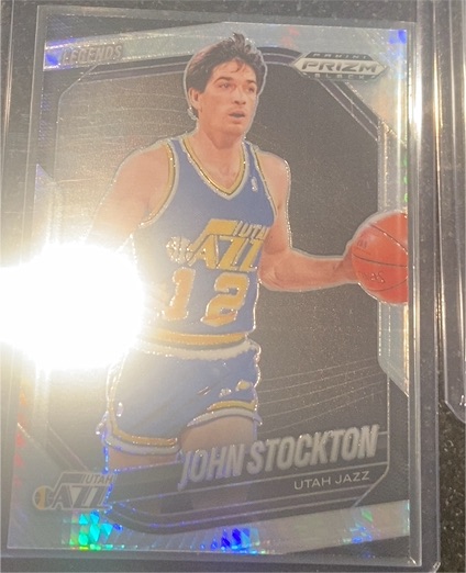 2024-25 Panini Prizm Black #283 John Stockton — front