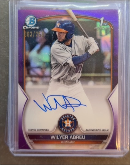 2023 Bowman Chrome #134 Wilyer Abreu — front